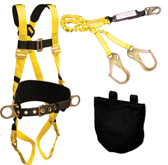 850AB2-KIT Fall Protection Kit With Lanyard, Harness, Tool Bag