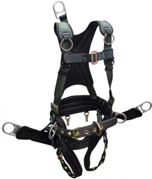 Front View Of FrenchCreek 22850BTTS-GM Tower Climbing Harness