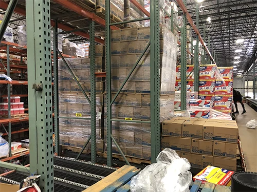 Mezzanine Loading Area At A Warehouse Are Fall Hazards