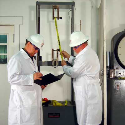 Engineers Testing To OSHA & ANSI Standards