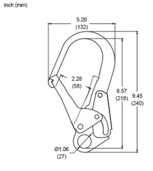 Z136F Locking Rebar Snaphook - FrenchCreek Fall Safety
