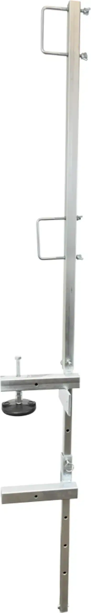 GR200 Portable Guardrail System shown in concrete slab edge orientation